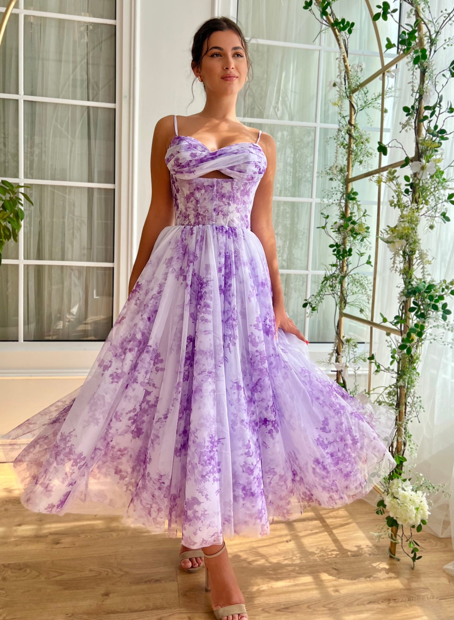 Violet Sky Midi Dress