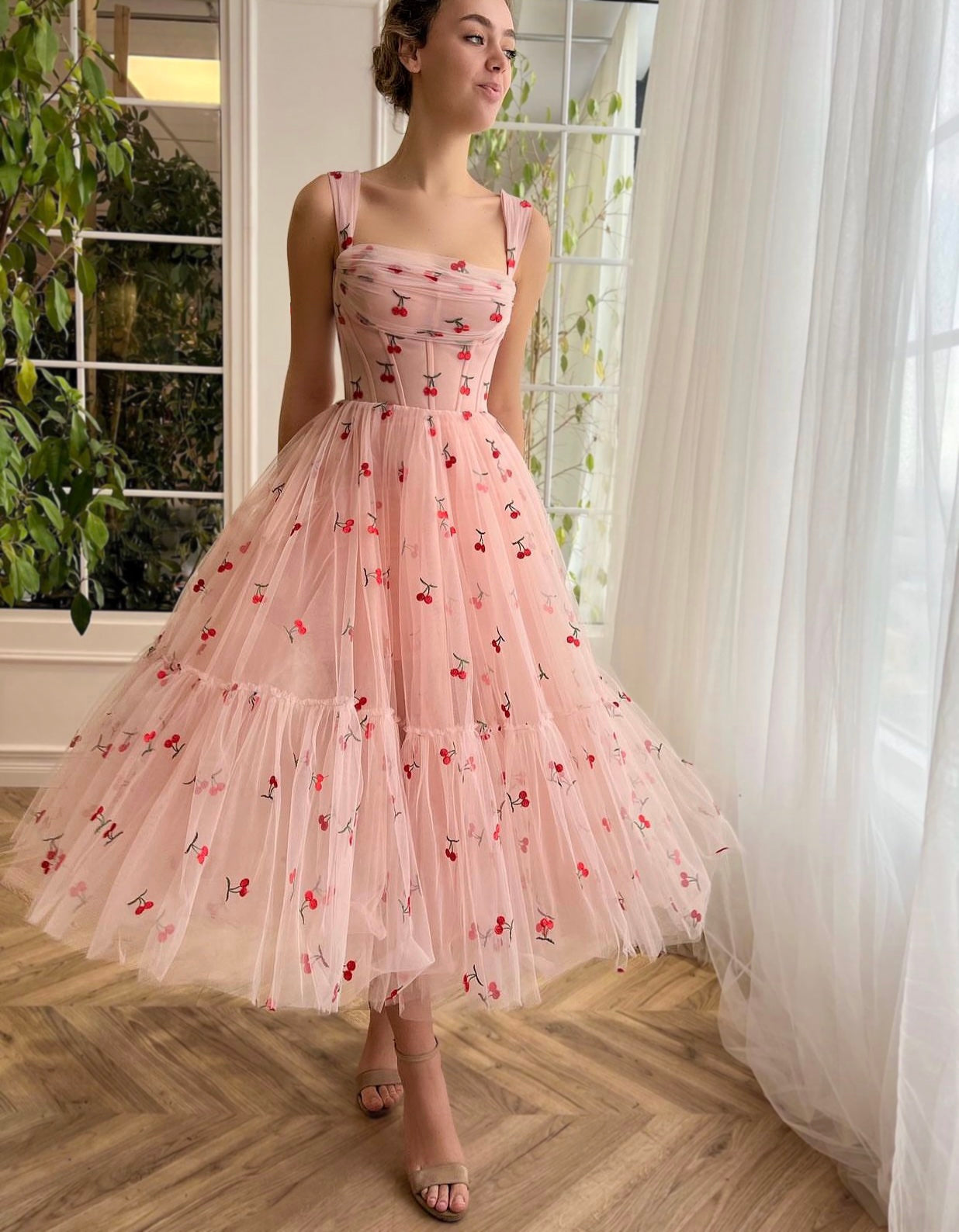 Cherry Cupcake Midi Dress
