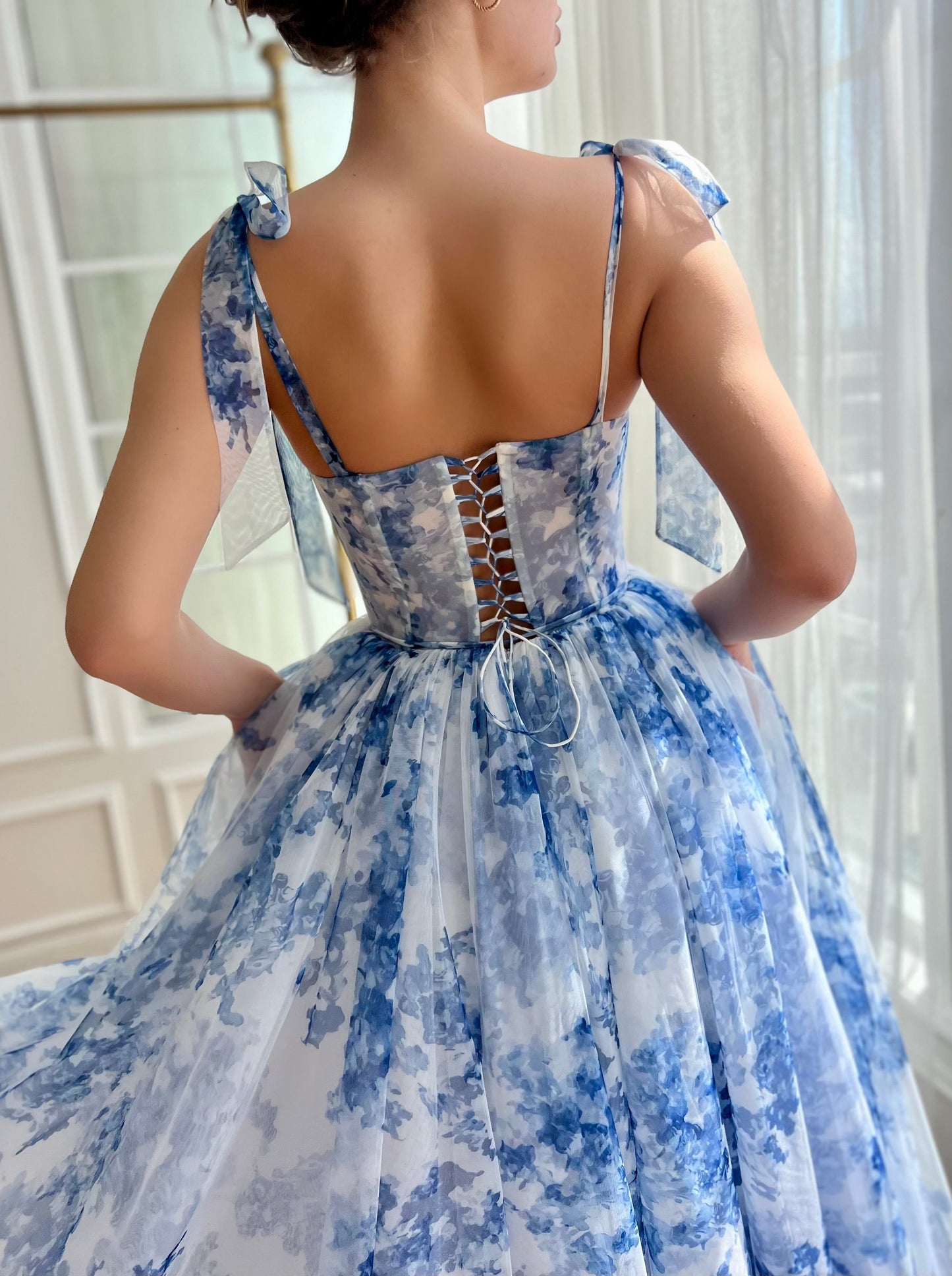Indigo Sky Midi Dress