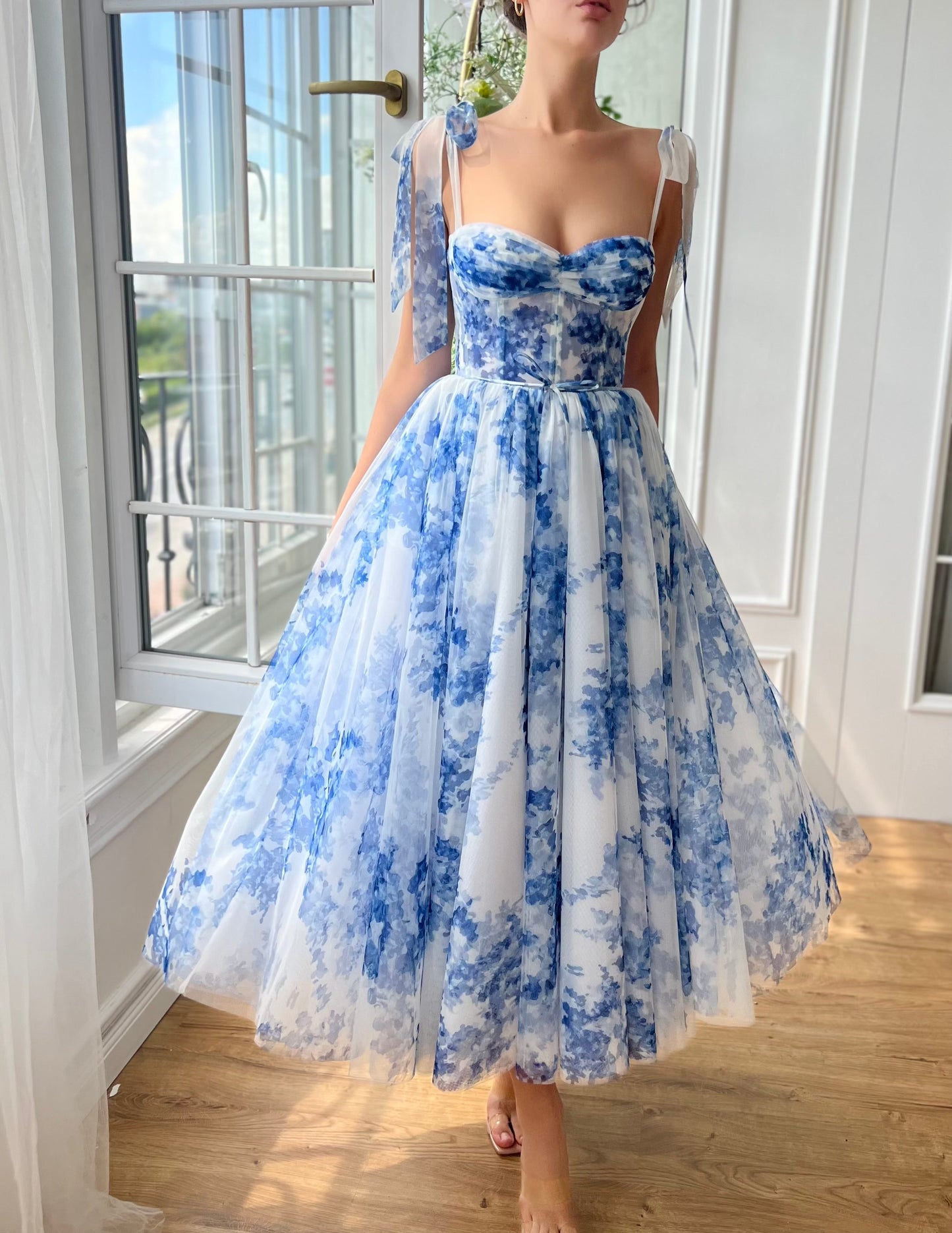 Indigo Sky Midi Dress