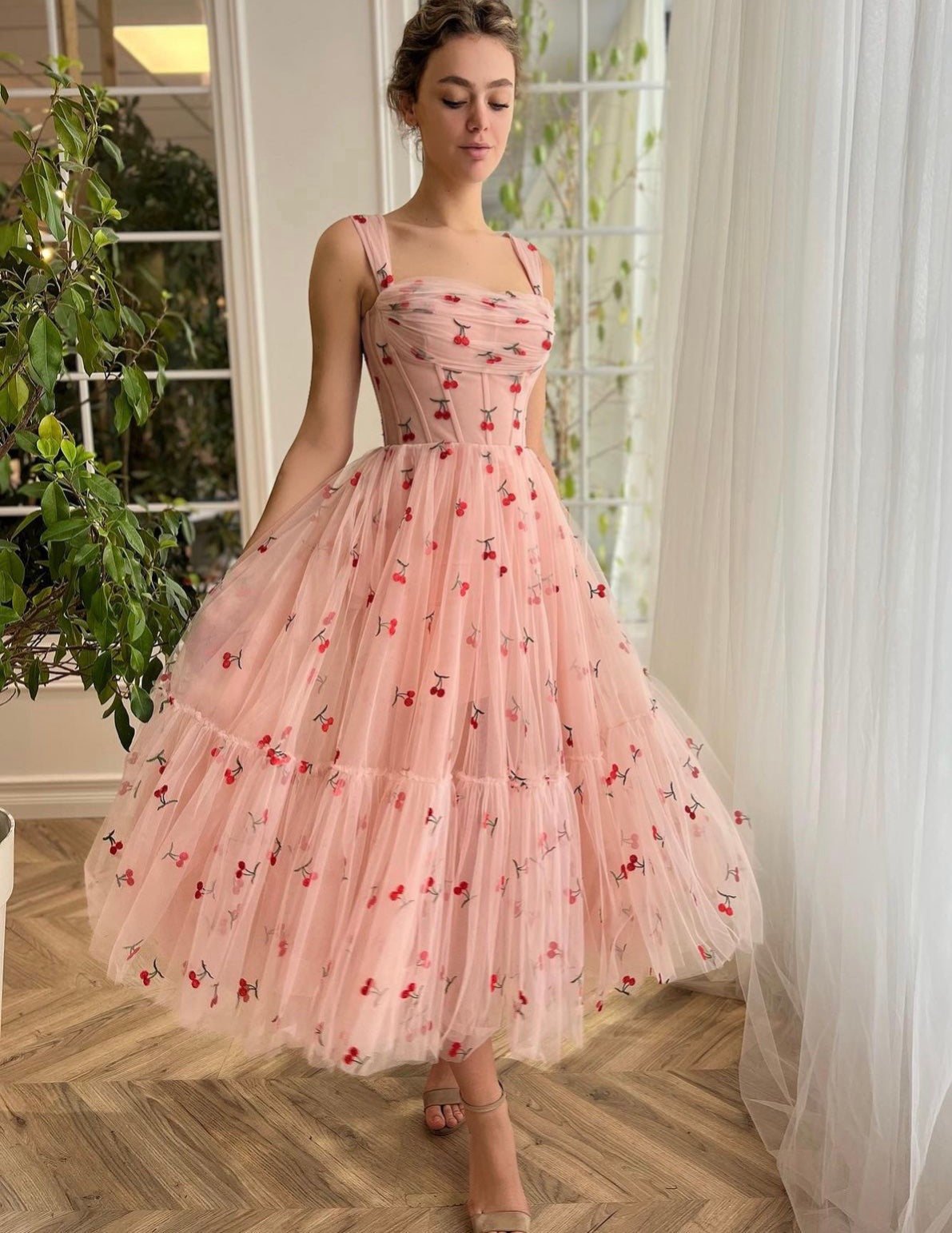 Cherry Cupcake Midi Dress