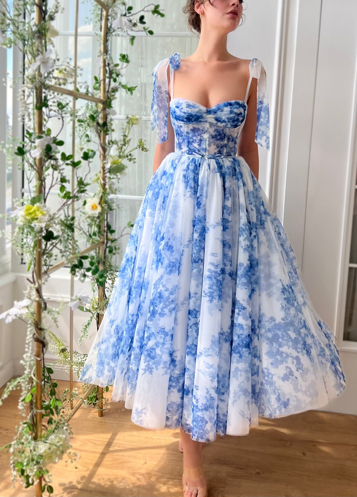 Indigo Sky Midi Dress
