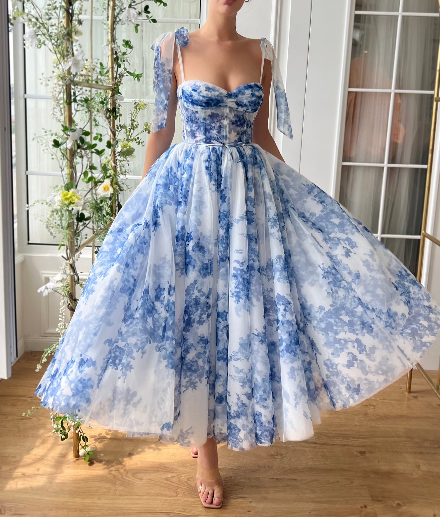 Indigo Sky Midi Dress