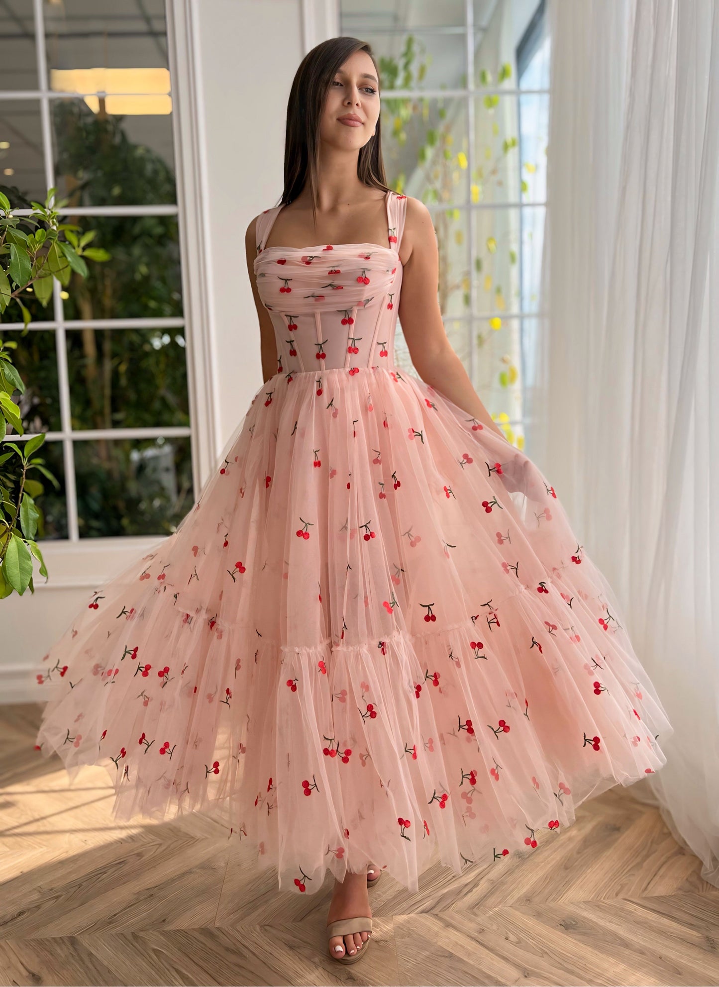 Cherry Cupcake Midi Dress
