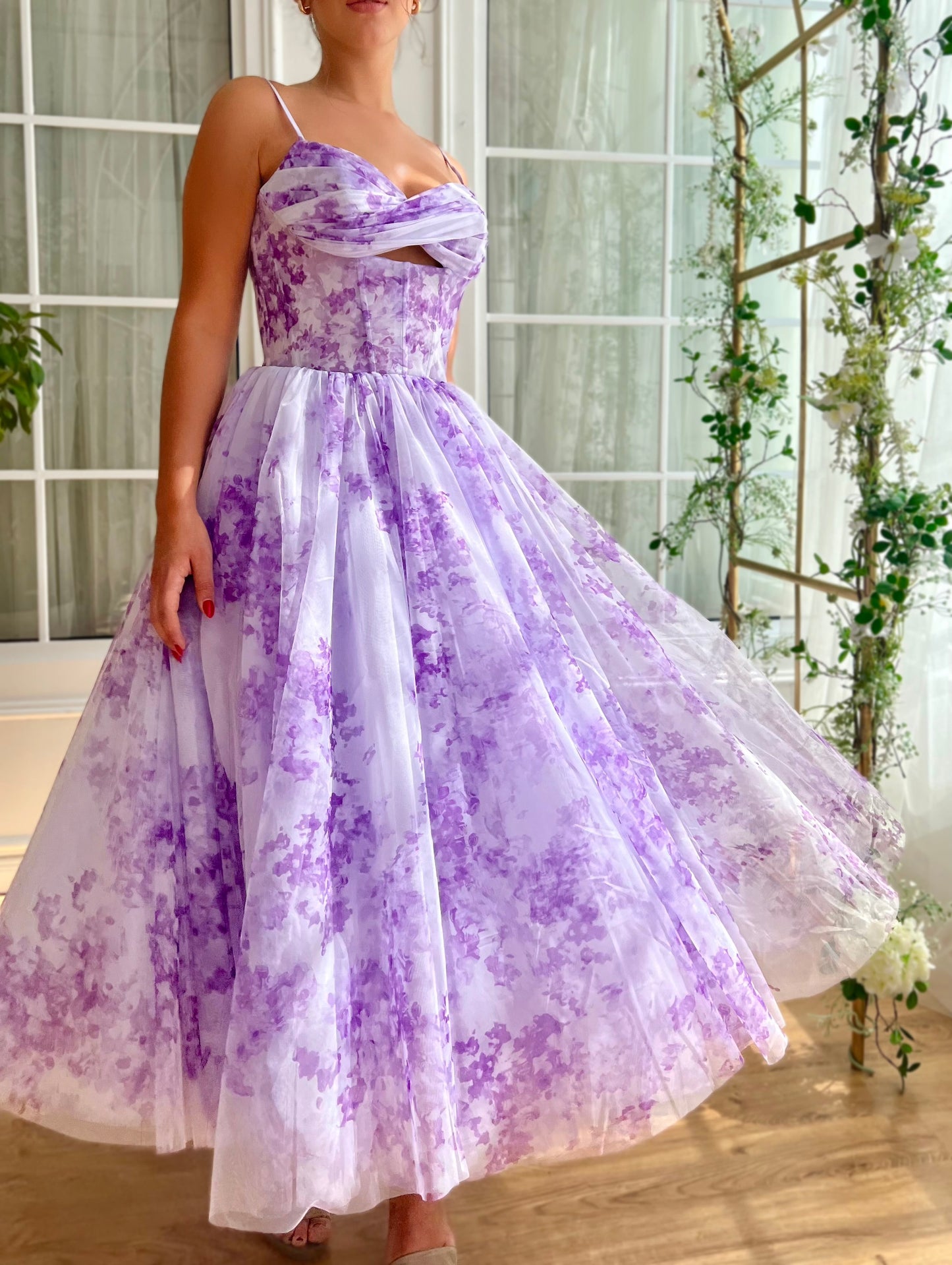 Violet Sky Midi Dress