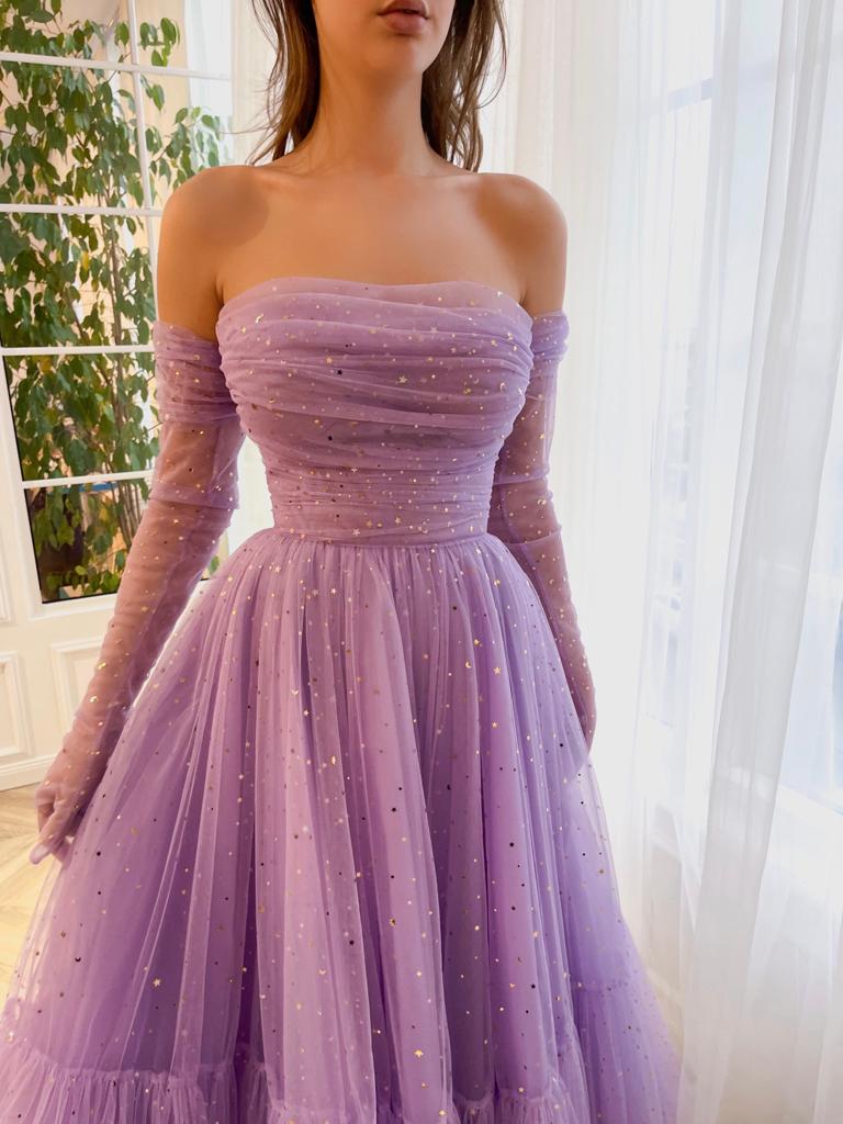 Lilac Lullaby Midi Dress