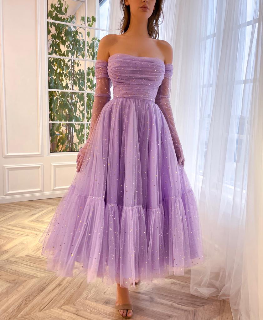 Lilac Lullaby Midi Dress