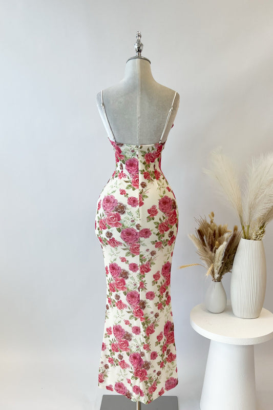 Marigold Floral Maxi Dress