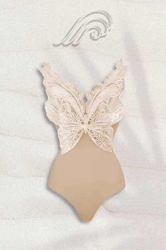 Irene Butterfly Embroidered Swimsuit