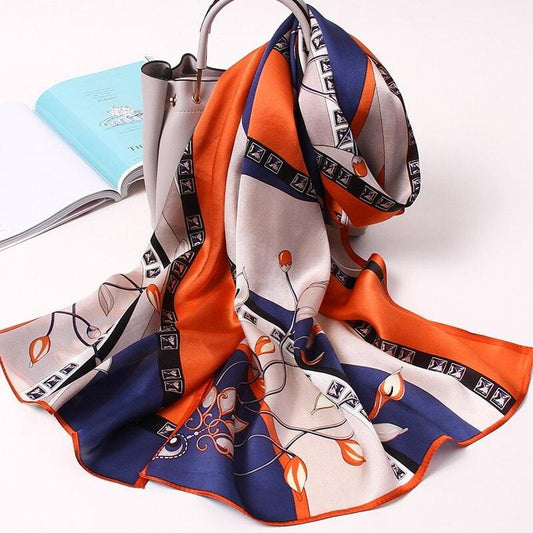 Long Rectangle Silk Scarves - 170x53 cm (approx. 67 x 21 inches)
