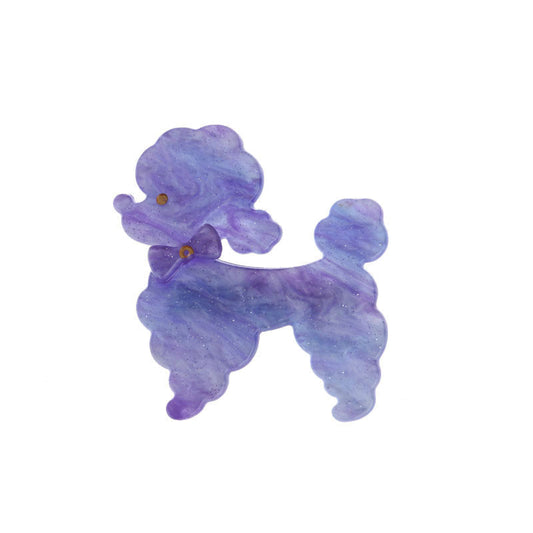 Sky-blue Poodle dog clip