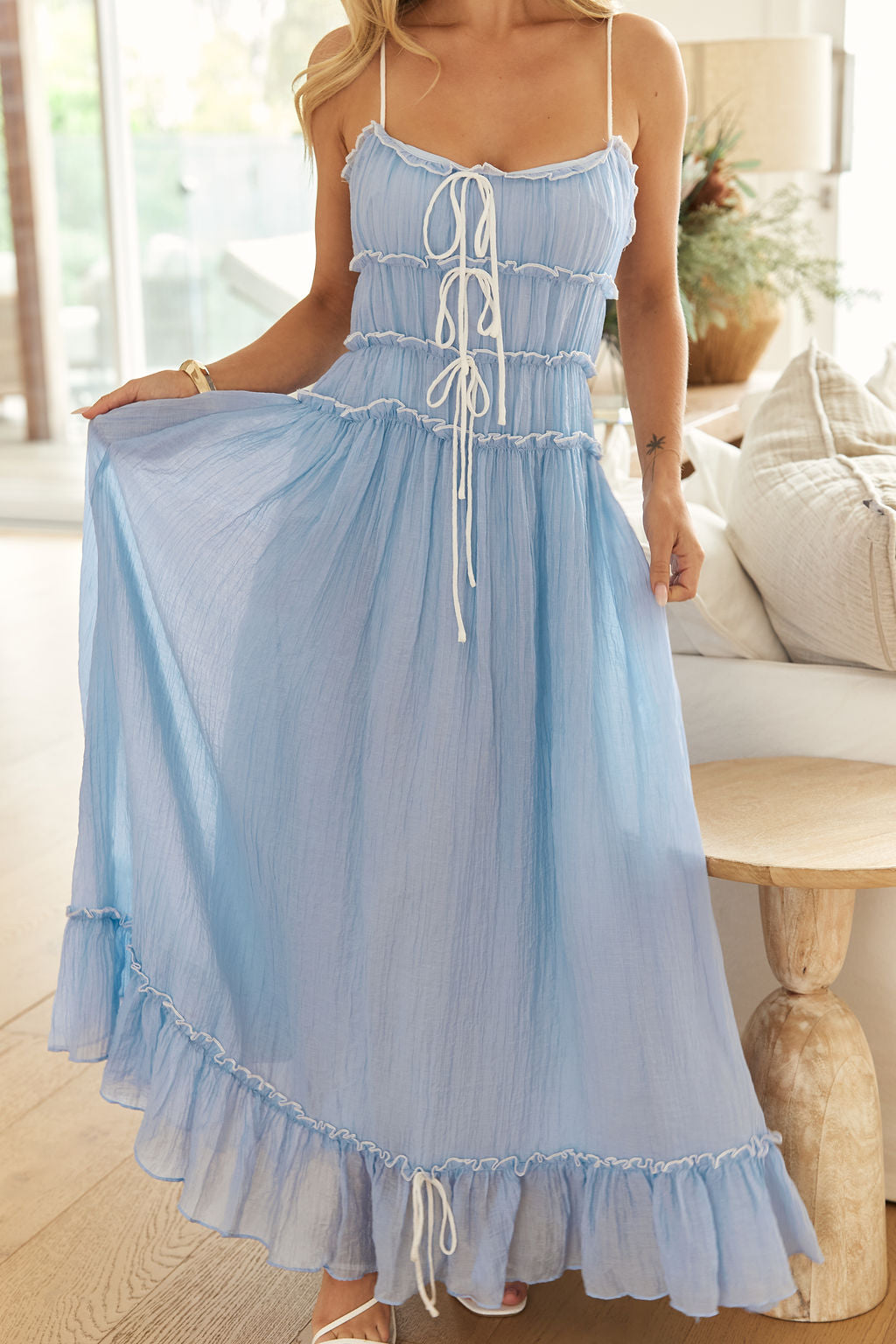 MONACO DRESS- CLOUD BLUE