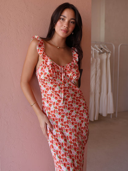 Roame Dorothy Dress in Poppy