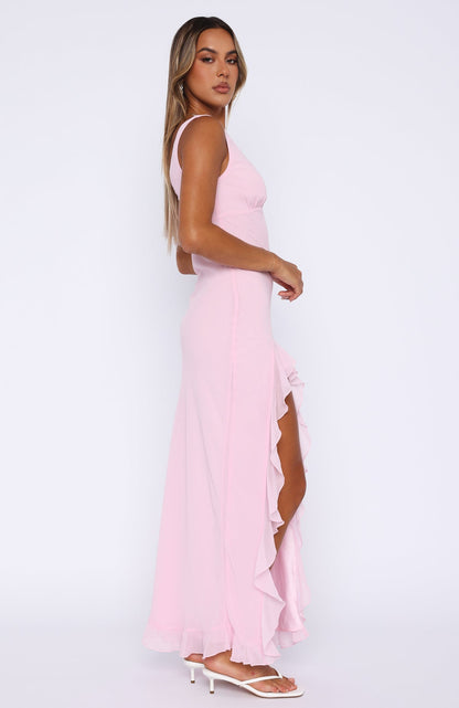 Tell Me Everything Maxi Dress Pink