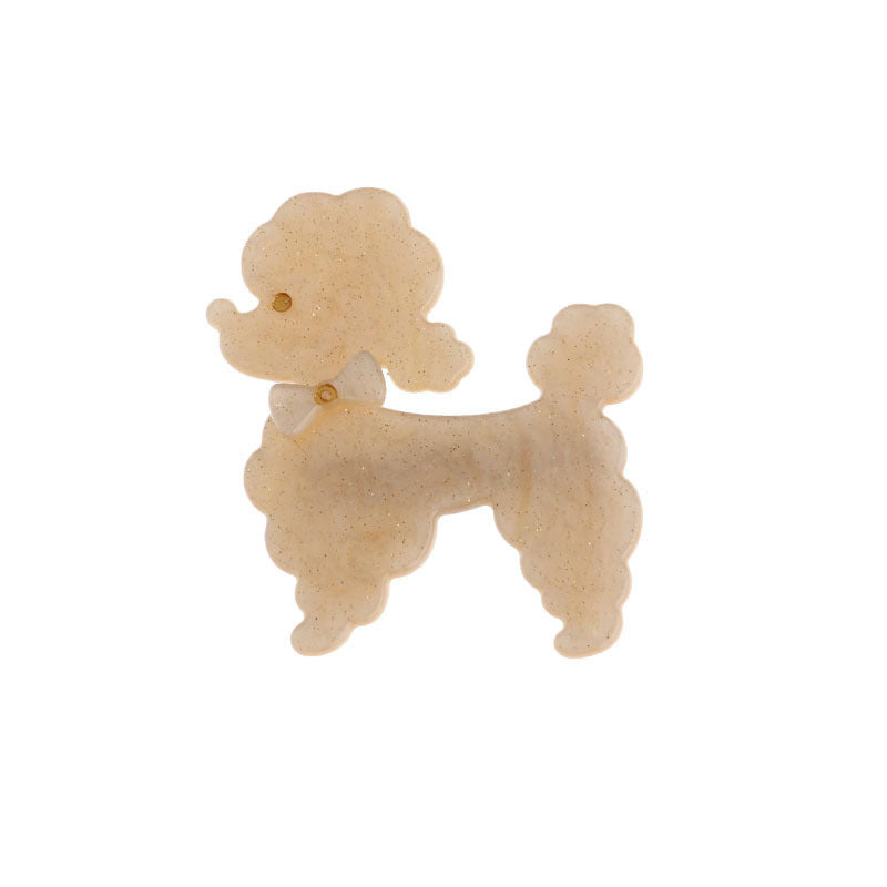 Sky-blue Poodle dog clip