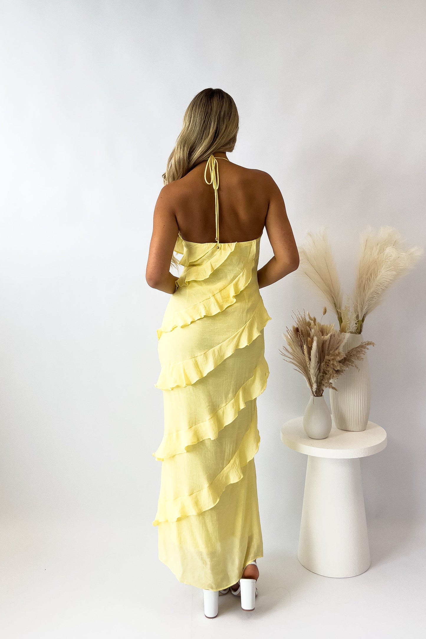 Ella Midi Dress - Yellow