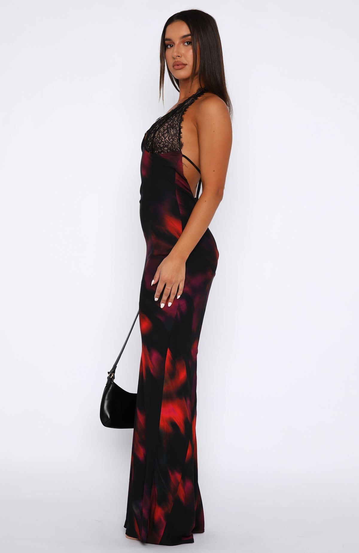 Beyond The Stars Maxi Dress Sangria Floral