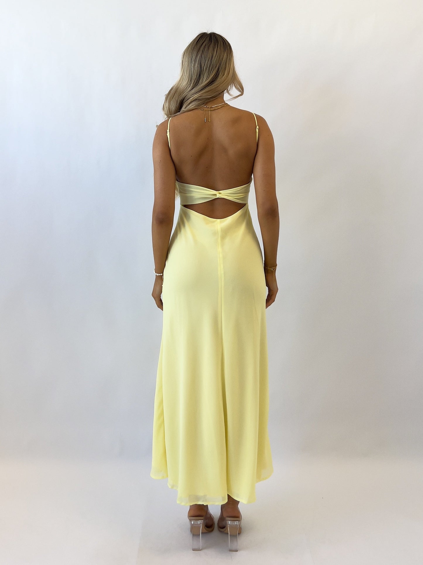 Noah Midi Dress - Yellow