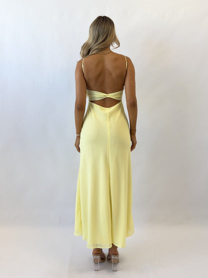 Noah Midi Dress - Yellow