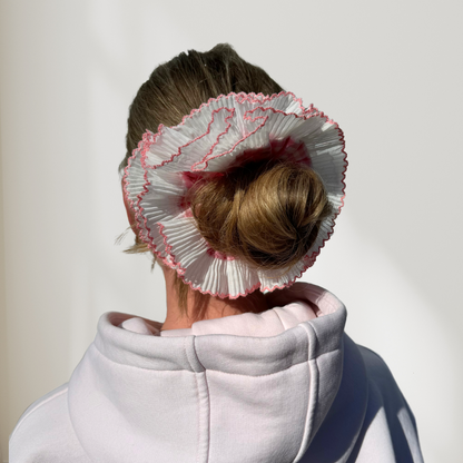 Crinkle Scrunchie?-? Pink Gingham