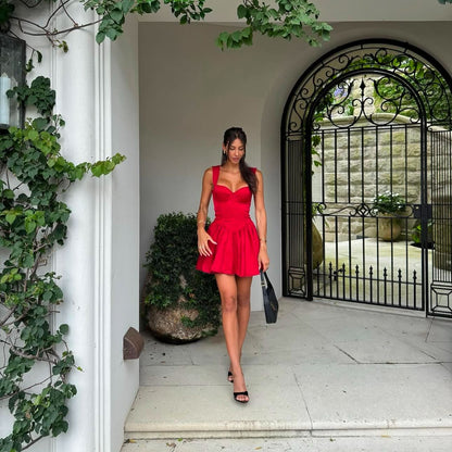 Jolene Mini Dress - Red