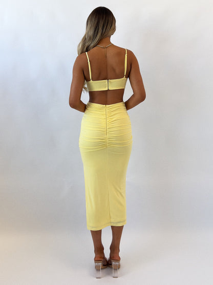 Kordyn Midi Dress - Yellow