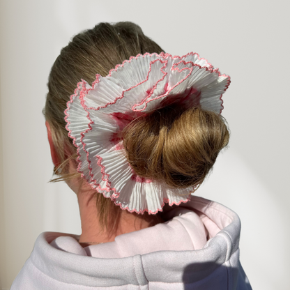 Crinkle Scrunchie?-? Pink Gingham