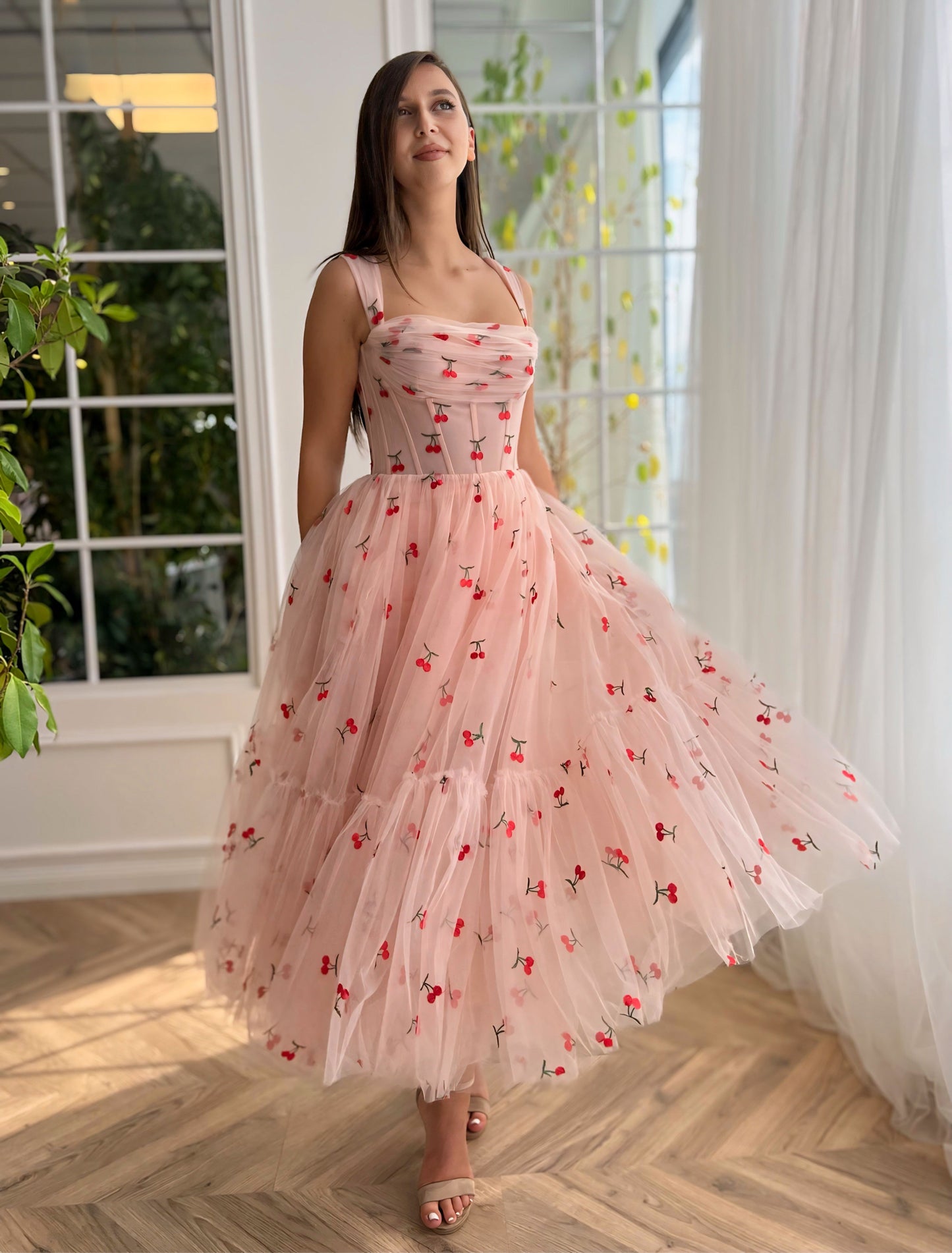 Cherry Cupcake Midi Dress