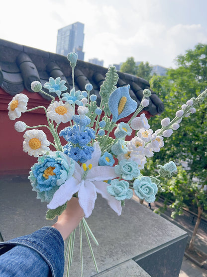 April Birth month Bouquet-blue#1