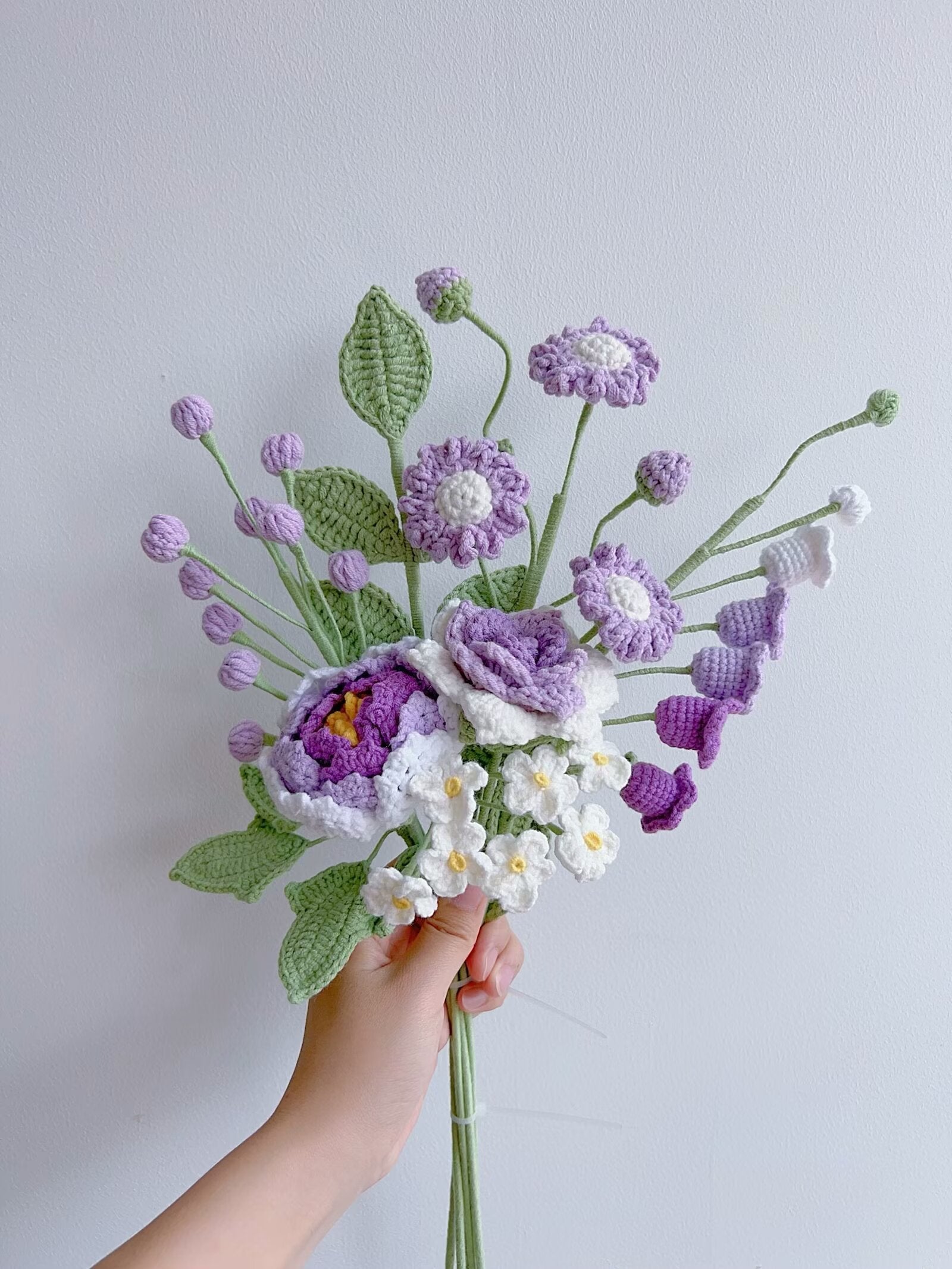 April Birth month Bouquet-purple