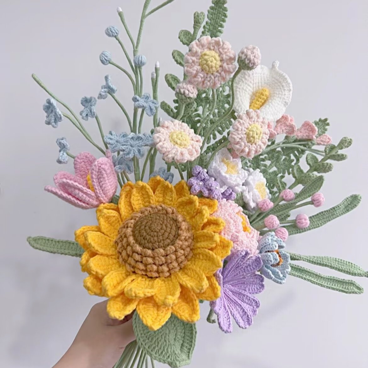 April Birth month Bouquet-yellow+pink