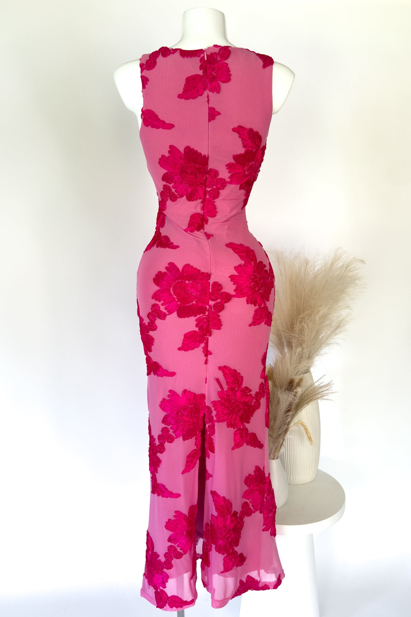 Sabel Floral Maxi Dress - Pink