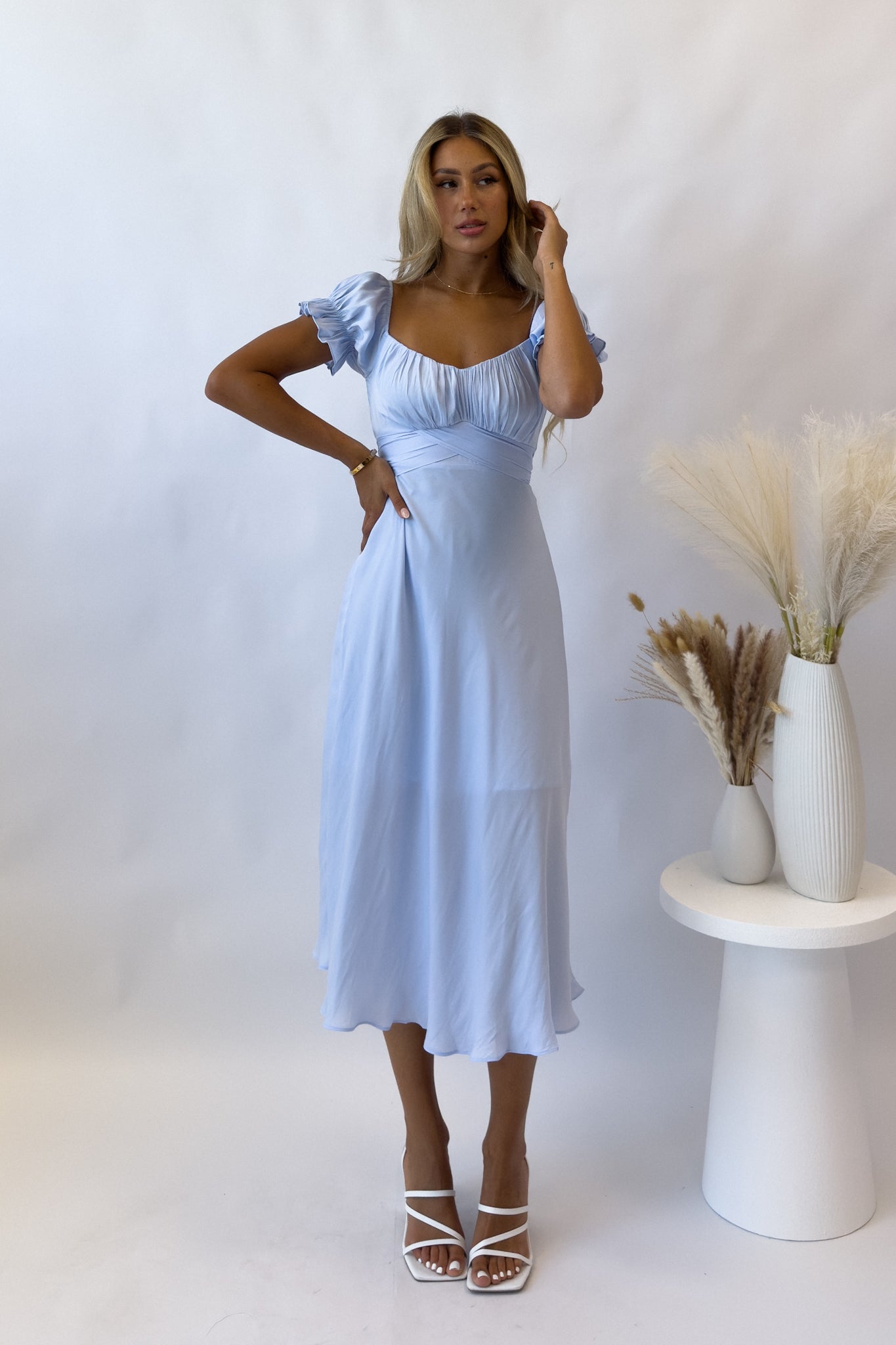 Ellison Midi Dress - Blue