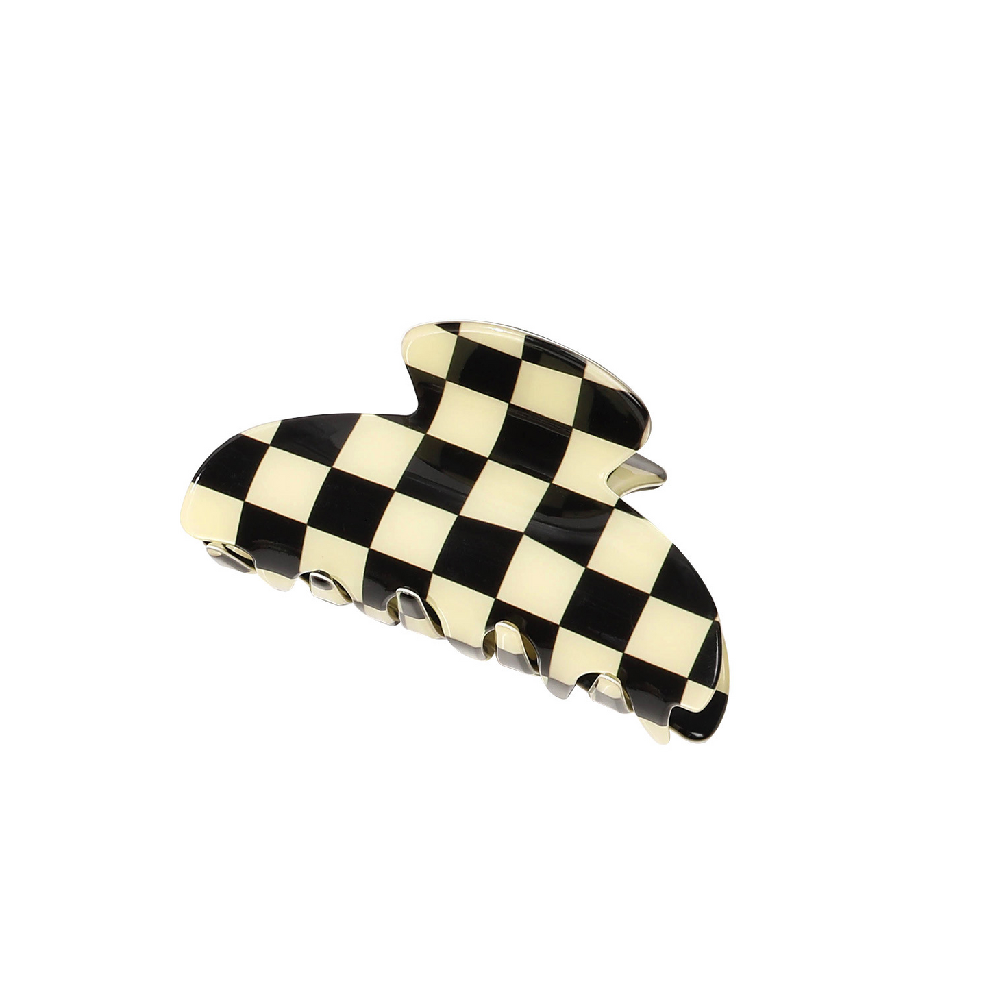 Checkerboard Hair Claw Clip