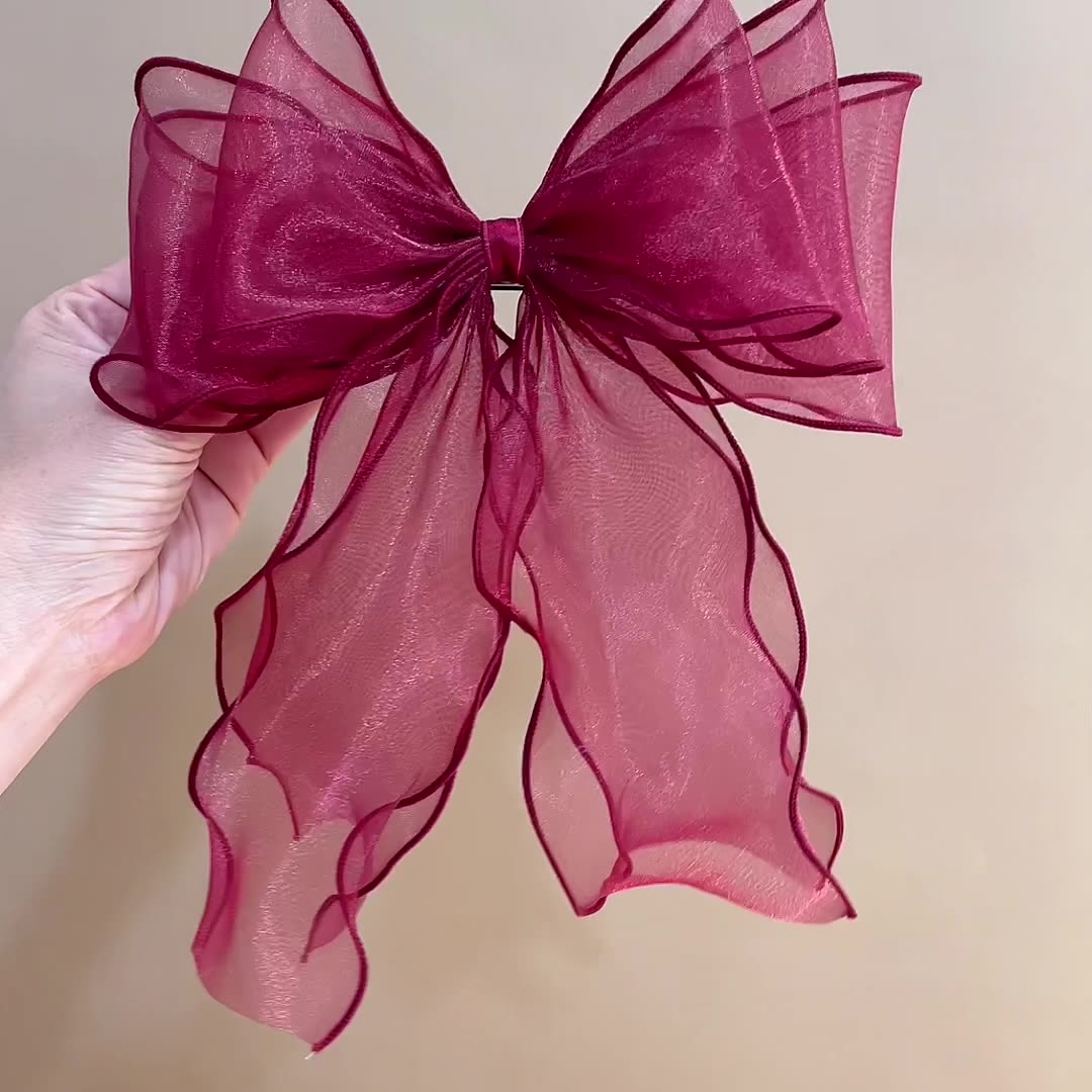 Chiffon  Bow Barrette