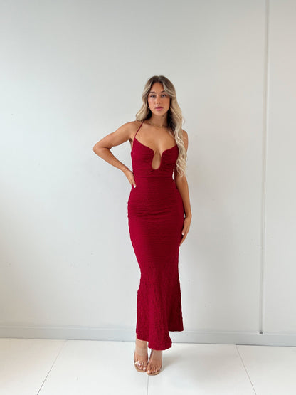 Magnificence Maxi Dress - Wine