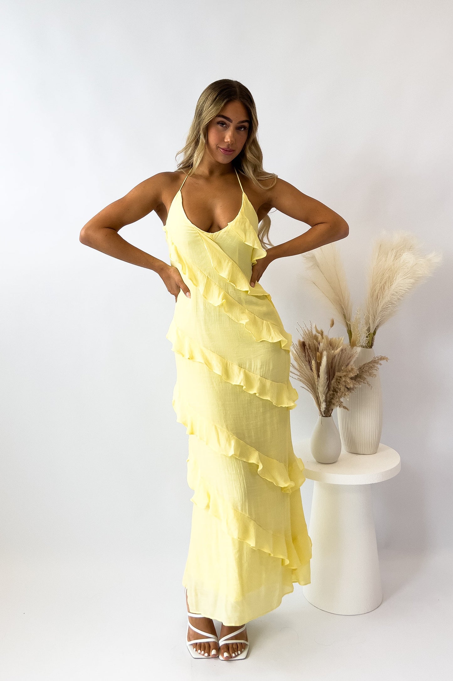 Ella Midi Dress - Yellow