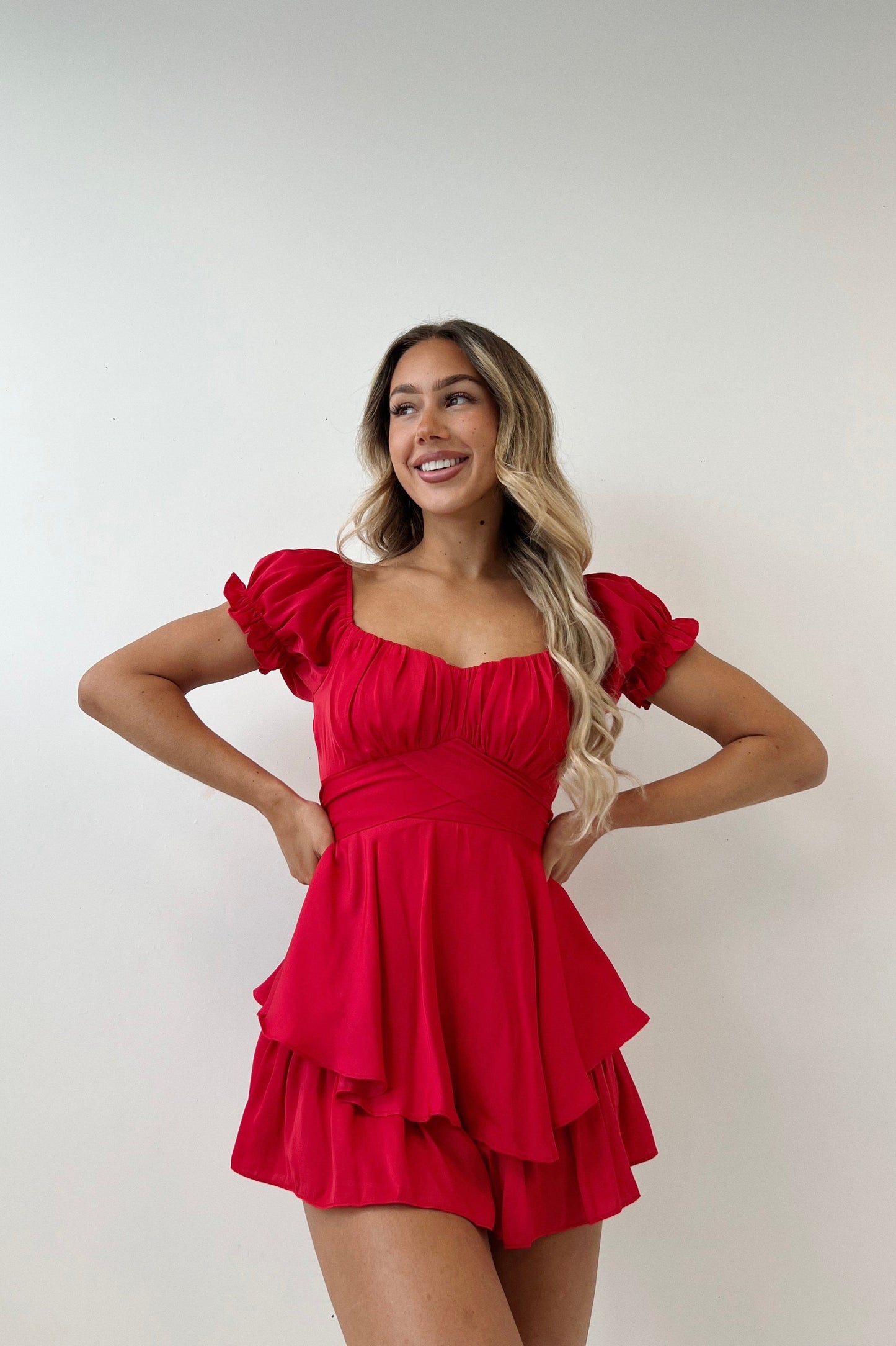 Auffie Playsuit - Red