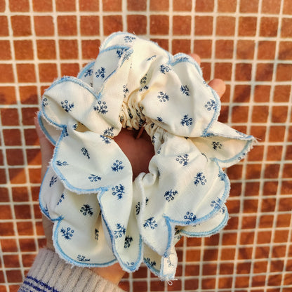 Floral Ruffle Scrunchie