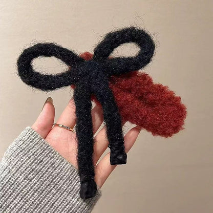 Fluffy Large Bow Barrette