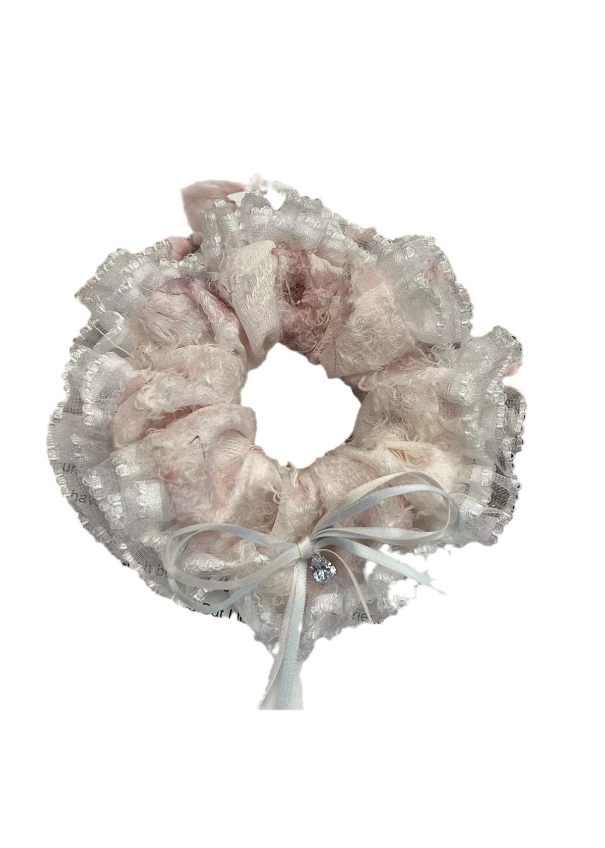 Handmade Lace Scrunchie – Creamy Dream Design