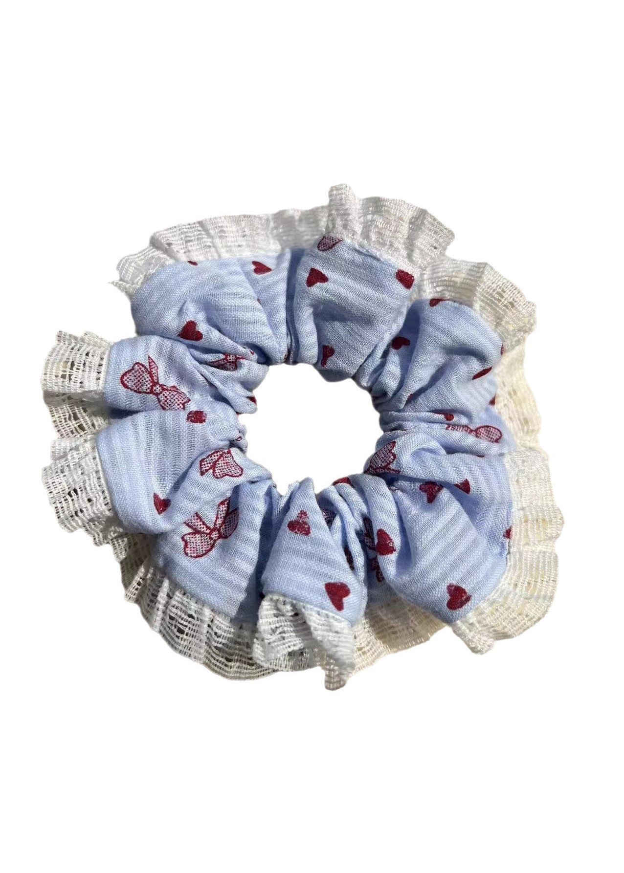 Heart Bow Scrunchie