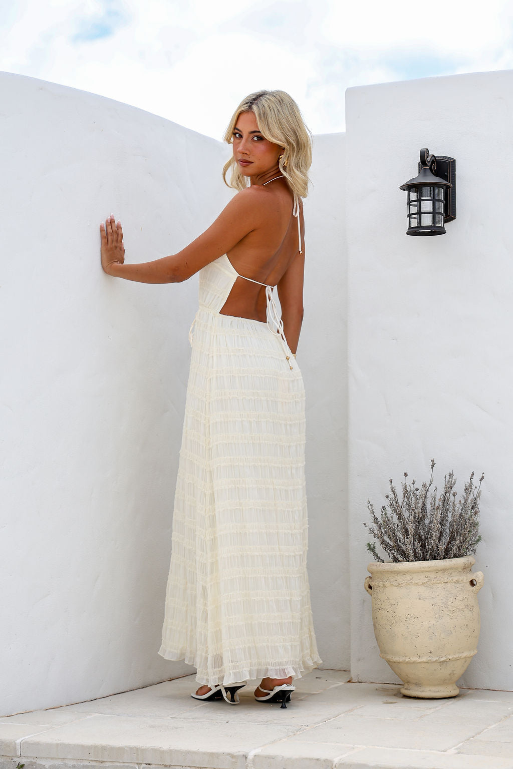 LARISSA MAXI DRESS- VANILLA