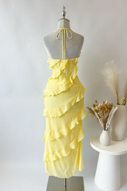 Ella Midi Dress - Yellow