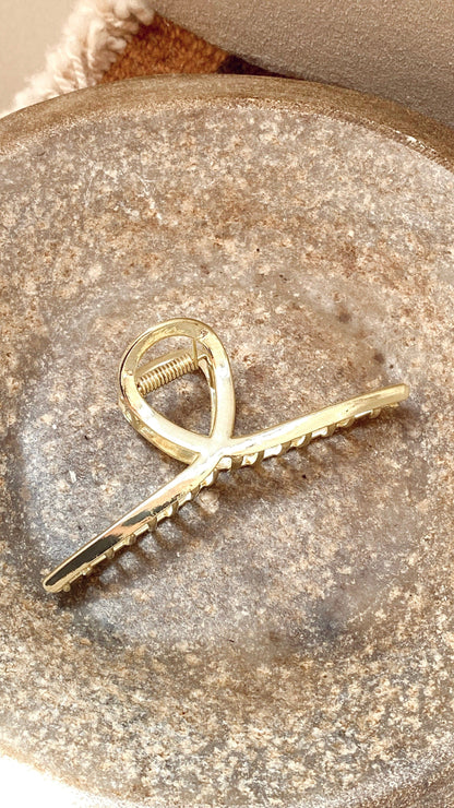 Wallia Claw Clip - Gold