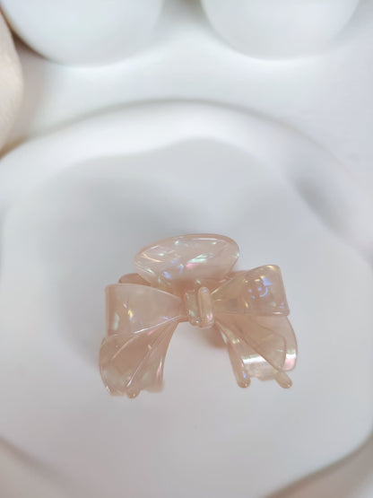 Light Pink Bow Hair Claw