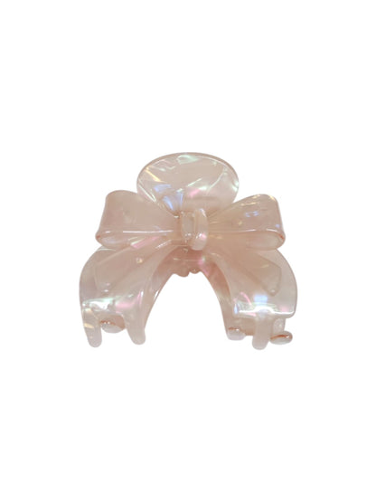 Light Pink Bow Hair Claw