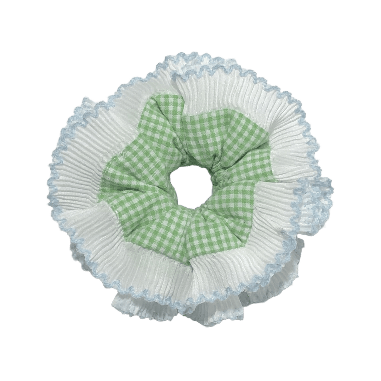 Mint Meadow Ruffle Scrunchie