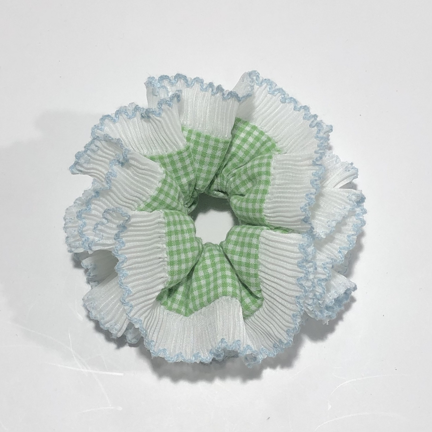 Mint Meadow Ruffle Scrunchie