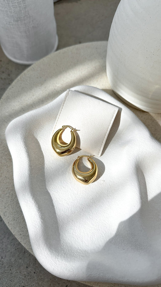 Arya Hoop Earrings - Gold